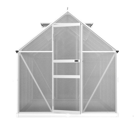 Green Fingers Greenhouse 2.42x1.9x1.95M Aluminium Polycarbonate Green House Garden Shed Home & Garden Kings Warehouse