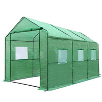 Green Fingers Greenhouse 3.5x2x2M Walk in Green House Tunnel Plant Garden Shed Home & Garden Kings Warehouse