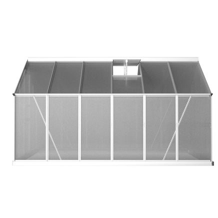 Green Fingers Greenhouse 3.6x2.5x1.95M Aluminium Polycarbonate Green House Garden Shed Home & Garden Kings Warehouse