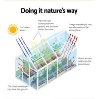 Green Fingers Greenhouse 3.7x2.5x2.26M Double Doors Aluminium Green House Garden Shed Home & Garden Kings Warehouse