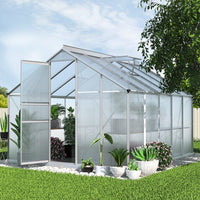Green Fingers Greenhouse 3x2.5x1.95M Aluminium Polycarbonate Green House Garden Shed Home & Garden Kings Warehouse