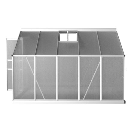 Green Fingers Greenhouse 3x2.5x1.95M Aluminium Polycarbonate Green House Garden Shed Home & Garden Kings Warehouse