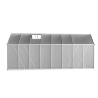 Green Fingers Greenhouse 4.7x2.5x2.26M Double Doors Aluminium Green House Garden Shed Home & Garden Kings Warehouse