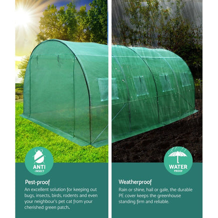 Green Fingers Greenhouse 4x3x2M Walk in Green House Tunnel Plant Garden Shed Dome Home & Garden Kings Warehouse