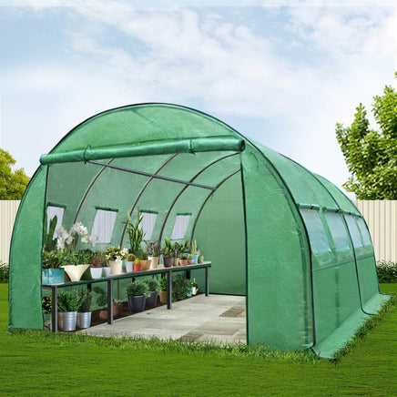 Green Fingers Greenhouse 4x3x2M Walk in Green House Tunnel Plant Garden Shed Dome Home & Garden Kings Warehouse