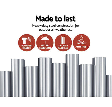 Grillz Fire Pit BBQ Grill Steel Home & Garden Kings Warehouse