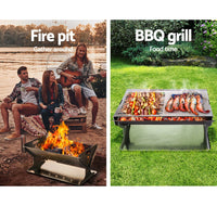 Grillz Fire Pit BBQ Grill Steel Home & Garden Kings Warehouse