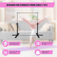 Gymnastics Training Bar Kids Adjustable Horizontal Kip Fitness Gym Equipment Sports & Fitness Kings Warehouse