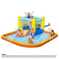 H2OGO! Bounce Water Park Inflatable Pool Slide w Electric Blower