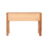 Hall Table 2 Storage Drawers Solid Acacia Wooden Frame Hallway in Oak Color Furniture Kings Warehouse