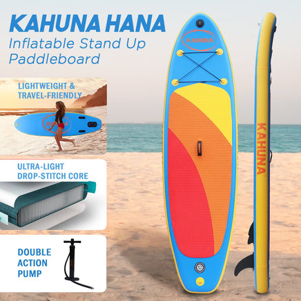 Hana Inflatable Stand Up Paddle Board 10FT w/ iSUP Accessories Kings Warehouse
