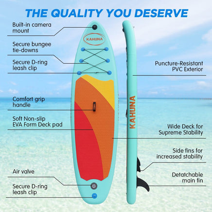 Hana Inflatable Stand Up Paddle Board 10ft6in iSUP Accessories Kings Warehouse