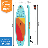 Hana Inflatable Stand Up Paddle Board 10ft6in iSUP Accessories Kings Warehouse