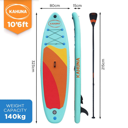 Hana Inflatable Stand Up Paddle Board 10ft6in iSUP Accessories Kings Warehouse