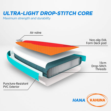 Hana Inflatable Stand Up Paddle Board 10ft6in iSUP Accessories Kings Warehouse