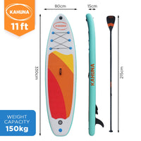 Hana Inflatable Stand Up Paddle Board 11FT SUP Paddleboard Kings Warehouse