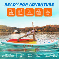 Hana Inflatable Stand Up Paddle Board 11FT SUP Paddleboard Kings Warehouse