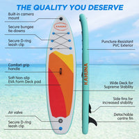 Hana Inflatable Stand Up Paddle Board 11FT SUP Paddleboard Kings Warehouse