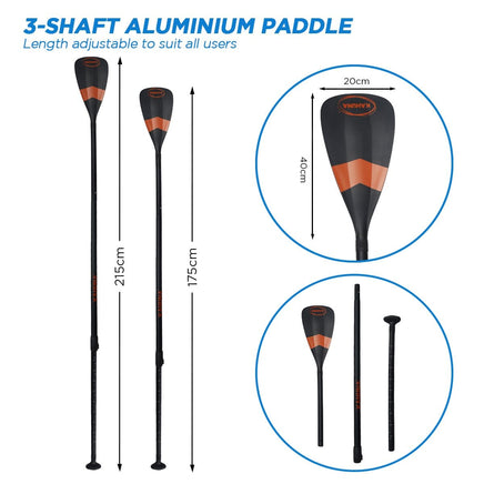 Hana Inflatable Stand Up Paddle Board 11FT SUP Paddleboard Kings Warehouse