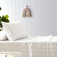 Happy Kids Bones Kids Printed Sheet Set Single Home & Garden Kings Warehouse