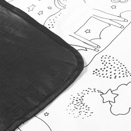 Happy Kids Dream Big Colour Me In Picnic Blanket 125 x 125 cm Outdoor Recreation Kings Warehouse