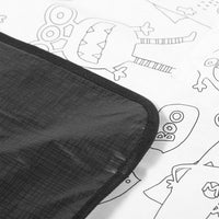 Happy Kids Monster Squad Colour Me In Picnic Blanket 125 x 125 cm Outdoor Recreation Kings Warehouse