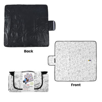 Happy Kids Monster Squad Colour Me In Picnic Blanket 125 x 125 cm Outdoor Recreation Kings Warehouse