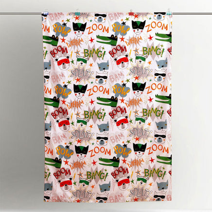 Happy Kids Superhero Quilt Cover Set Single Home & Garden Kings Warehouse