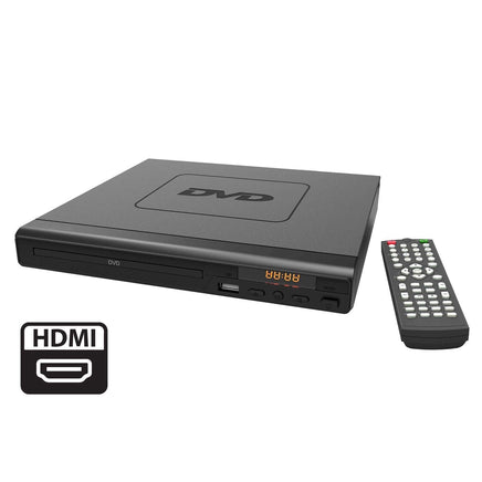 HDMI DVD Player (Black) w/ Remote Control, Compact Size, 8 Languages Audio & Video Kings Warehouse