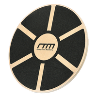 Heavy Duty 15.5" Wooden Balance Board with Non-Slip Pad Fitness Sports & Fitness Kings Warehouse