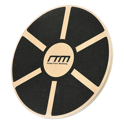 Heavy Duty 15.5" Wooden Balance Board with Non-Slip Pad Fitness Sports & Fitness Kings Warehouse