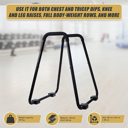 Heavy Duty Body Press Core Bars Push Up Home Gym Parallette Stand Sports & Fitness Kings Warehouse