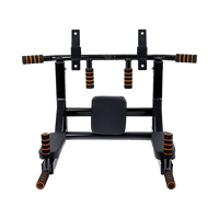 Heavy Duty Wall Mounted Power Station - Knee Raise - Pull Up - Chin Up -Dips Bar Sports & Fitness Kings Warehouse