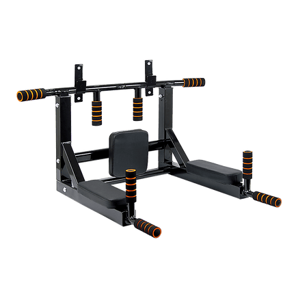 Heavy Duty Wall Mounted Power Station - Knee Raise - Pull Up - Chin Up -Dips Bar Sports & Fitness Kings Warehouse