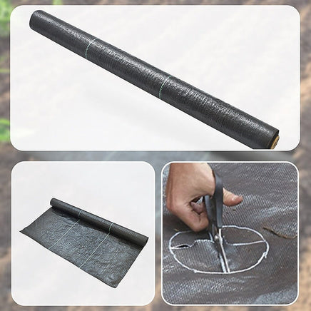 Heavy Duty Weed Control PP Woven Fabric Weed Mat Gardening Plant 1.83m x 30m Home & Garden Kings Warehouse