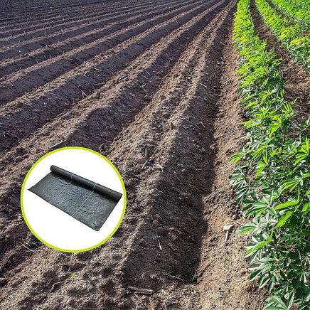 Heavy Duty Weed Control PP Woven Fabric Weed Mat Gardening Plant 1.83m x 30m Home & Garden Kings Warehouse