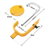 Heavy Duty Wheel Defender Lock Clamp Tyre Lock 13" 14" 15" Car Caravan Trailer Kings Warehouse