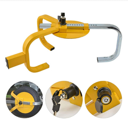 Heavy Duty Wheel Defender Lock Clamp Tyre Lock 13" 14" 15" Car Caravan Trailer Kings Warehouse