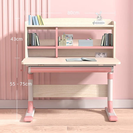 Height Adjustable Children Kids Ergonomic Study Desk 80cm Pink AU Baby & Kids Kings Warehouse