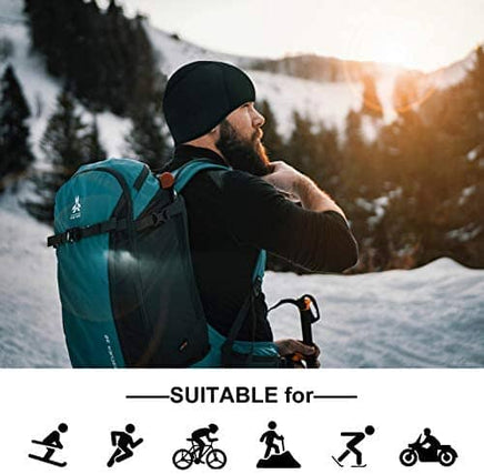 Helmet Fleece Inner Liner Cycling Skull Cap Winter Thermal MTB Mountain Cycling Cap for Men Women Headwear for Running Skiing & Winter Sports BLACK Rockbros Kings Warehouse