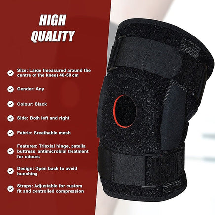 Hinged Knee Brace Support ~ ACL MCL ligament Runner's Knee Health & Beauty Kings Warehouse