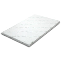 Home Bedding Cool Gel Memory Foam Mattress Topper w/Bamboo Cover 5cm - Queen