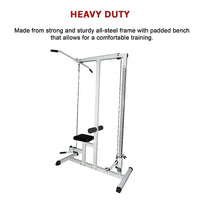Home Fitness Multi Gym Lat Pull Down Workout Machine Bench Exercise Sports & Fitness Kings Warehouse