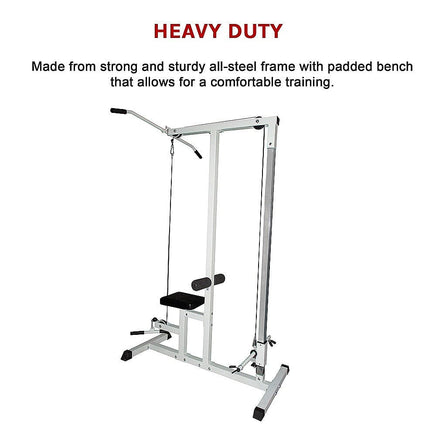 Home Fitness Multi Gym Lat Pull Down Workout Machine Bench Exercise Sports & Fitness Kings Warehouse