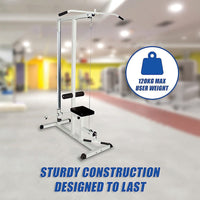 Home Fitness Multi Gym Lat Pull Down Workout Machine Bench Exercise Sports & Fitness Kings Warehouse