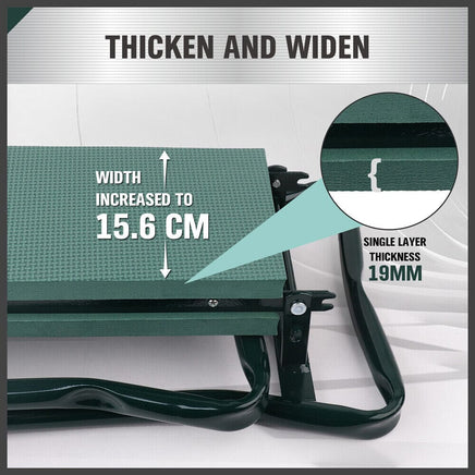 HORUSDY Garden Kneeler Bench Foldable Stool Knee Soft Pad Seat with Tool Pouch Home & Garden Kings Warehouse