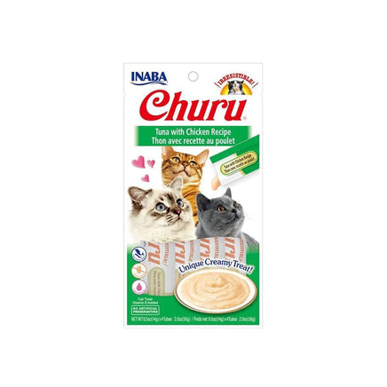 INABA Churu Tuna With Chicken Recipe (14G X 4) 6PK Pet Care Kings Warehouse