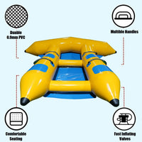 Inflatable 4 Person/Seat Towable Boat Flying Fish Blower Kings Warehouse