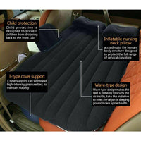 Inflatable Car Back Seat Mattress Portable Camping Travel Air Bed Kings Warehouse
