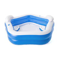 Inflatable Pentagon Shaped Pool Fitted With Headrests & Seats 575L Kings Warehouse 
